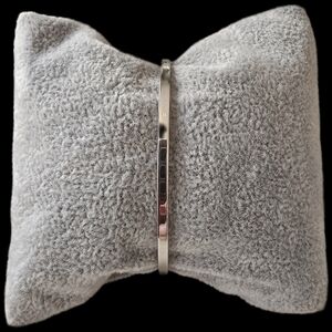 925 Sterling Silver 3mm Cuff Bracelet - Silver